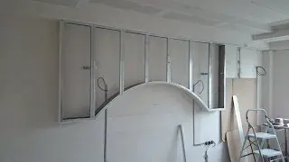 гипсокартон и монтаж конструкций, дизайн стен. Drywall installation.