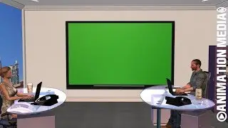 OFFICE CONFERENCE MEETING GREEN SCREEN TV BOARD BACKGROUND OVERLAY ANIMATION GREEN SCREEN [CCM]