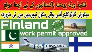 Finland work permit for Pakistani and Indians