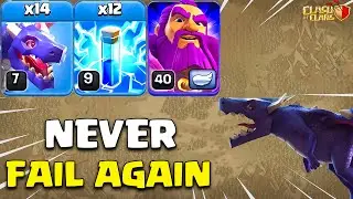 Never Fail Again | 14 Dragon + 12 Lightning Spells Th12 Attack Strategy In Coc