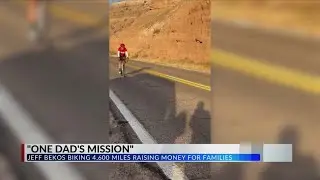 One dad riding his bike across the country makes stop in Peoria
