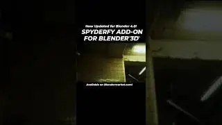 🎯Spyderfy Add-on For Blender 3d: Now for Blender 4.0! (Available on Blendermarket.com) #vfx #addon