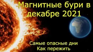 Магнитные бури в декабре 2021