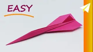 How to Make an Easy Jet Paper Airplane — Flies REALLY Far!