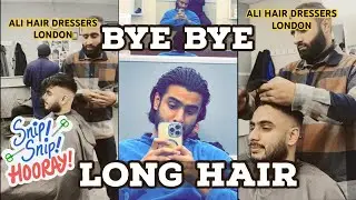 LONG HAIR TO SKIN FADE TRANSFORMATION! | Ali Hair Dresses Barking London | BYE BYE Long Hair