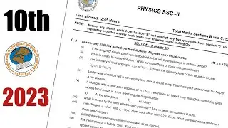 Physics 10 SSC-2 SLOs Annual Paper  2023 | Federal Board