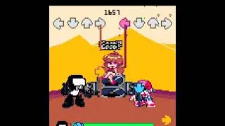 friday night funkin (aka fnf) but they shoved it into a gameboy color