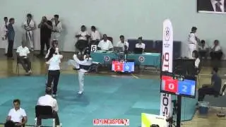 55kg Suat Cetinkaya vs Ayhan Kilicli (Turkish Junior TKD Championships 2015)