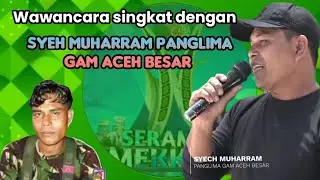 wawancara singkat dengan syeh Muharram (calon bupati Aceh besar)