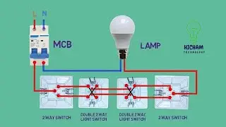 4 Way Switch | Intermediate Switch Connection | Staircase wiring