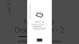 Metal Tray Drop on Floor / Metal Tray Sound Effect #metal