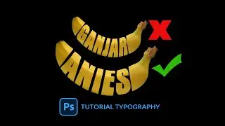BANANA TYPOGRAPHY MENGGUNAKAN CONVERT SMART OBJECT