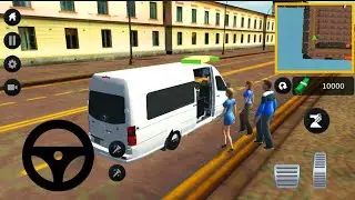 Yolcu Minibüs Şoförü Simülatörü - Minibus Van City Simulator -Android Gameplay