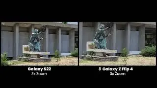 Galaxy Z Flip4 vs S22 Video Comparison Test: 4K30, main camera, zoom, stabilization
