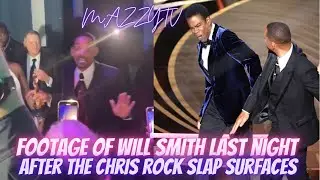 Footage Of Will Smith Later That Night (After Putting Them Paws On Chris Rock) | MAZZYTV