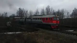 2М62-0991 с вывозным поездом // перегон Тычинино - Новосмоленская