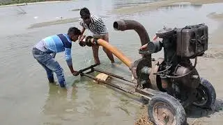 Pani Wala Engine WaterPump Machine ll 8hp Diesel engine ll 5inch Plastic Sinchai Lapeta Pipe