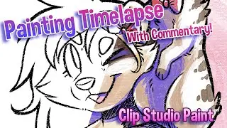 Racc n' Meerkat! | Digital Watercolor Process (Brush in description!)