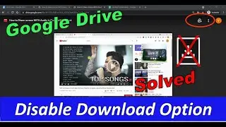 How to Disable download option on shared files in Google Drive