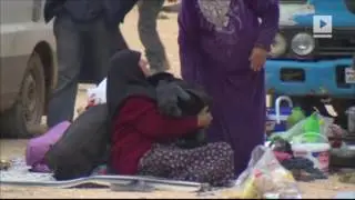 Syria refugee camps set up as Turkey limits entries