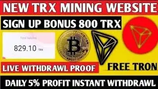 Best Tron TRX cloud mining website | TRX new site today | TRX mining today | TRX mining site
