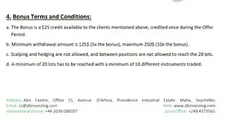 $25 no Deposit bonus, Claim free $25 on DB broker and start trading forex without depositing