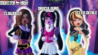 *RECREATING* Monster High characters in ROBLOX DRESS TO IMPRESS! AstraMoon