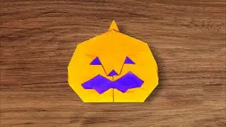Origami Jack-o-Lantern 折り紙ジャック・オ・ランタン 🎃 pumpkin ghost 👻