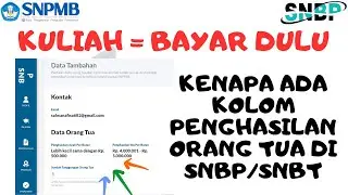 Kuliah Sama Dengan Bayar Dulu #SNBP #SNBT