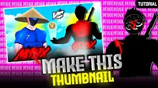 HOW TO MAKE GAMING THUMBNAIL LIKE - M1NX || M1NX THUMBNAIL EDITING 🍌 || ‎@M1NX__ 