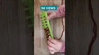 النول المستطيل | knitting | knit | LOOM | فن النسيج | حياكة | #shorts #knitting
