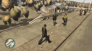 GTA IV - Pushing People Off Cliff Part 1