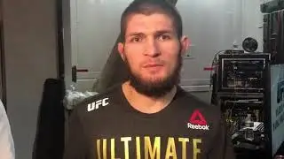 UFC223 Хабиб после боя с Яквинта