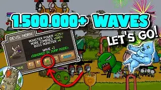 ► Grow Castle 2023 | 1.5 MILLION Waves done! Gold Autobattle build with Devil Horn +3