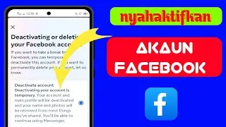 Bagaimana untuk menyahaktifkan akaun Facebook 2024||Nyahaktifkan Facebook
