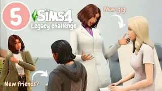 NEW GIG, NEW FRIENDS, NEW LOVE? 🤭♥️ | The Sims 4 Legacy challenge | sims4ideas [005]