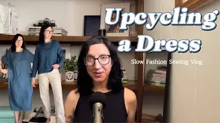 Upcycling a Dress // Sewing the Perfect Linen Top - Free Pattern