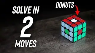 HOW TO SOLVE A RUBIK’S CUBE DONUTS PATTERN IN 2 MOVES
