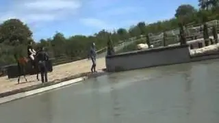 GLENARD LAD First time to jump into water.