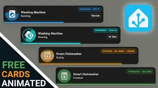 Home Assistant Animated Cards For Appliances | FREE