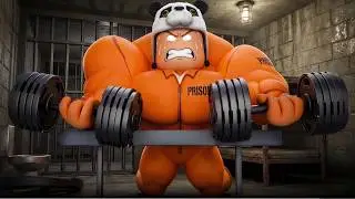GÜÇLENİP EN İYİ KASLARI YAPIYORUM VE PRISON'DAN KAÇIYORUM! - Roblox