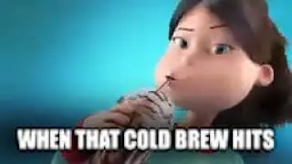 Grubhub Commercial when that cold brew hits