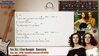 🎸 Yes Sir, I Can Boogie - Baccara Guitar Backing Track with chords and lyrics