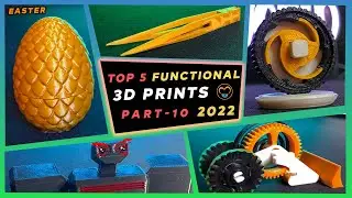 Top 5 Functional 3D prints | Part 10 | Thingiverse Trending 2022 | Functional 3D prints 2022