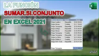 🏘️ Como utilizar la función SUMAR.SI.CONJUNTO en Excel 2021 ➕ para sumar precios de viviendas 💵 🏡