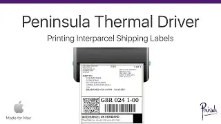 Printing Interparcel shipping labels with a thermal label printer on Apple Mac