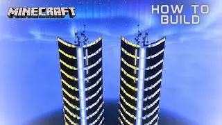 Very Easy Minecraft Skyscraper (How To Build)