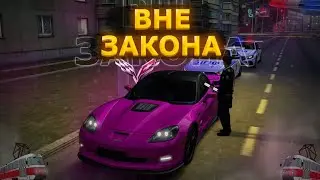ПОГОНИ ОТ 3 ЭКИПАЖЕЙ! РОЗОВЫЙ КОРВЕТТ БЕЗ НОМЕРОВ УХОДИТ ОТ ДПС MTA PROVINCE
