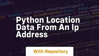 Python location data from an ip address