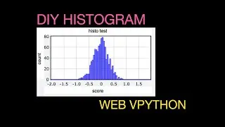 Web VPython: Making Histograms and a Normal Distribution